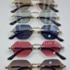 Rimless geometric glasses
