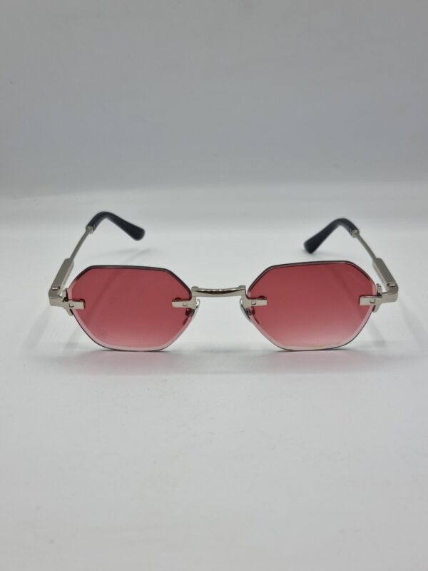 Rimless geometric glasses