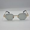 Rimless geometric glasses