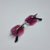 Rimless geometric glasses